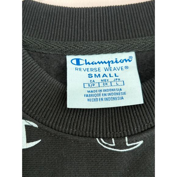 Champion Reverse Weave Sweatshirt in Black & White Size Small NWT - Picture 6 of 6